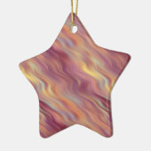 Exotic Plumeria Wavy Texture Keramisch Ornament (Links)
