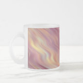 Exotic Plumeria Wavy Texture Matglas Koffiemok (Links)