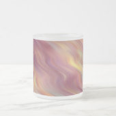 Exotic Plumeria Wavy Texture Matglas Koffiemok (Center)