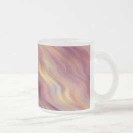 Exotic Plumeria Wavy Texture Matglas Koffiemok