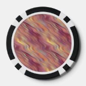 Exotic Plumeria Wavy Texture Pokerchips (Achterkant)
