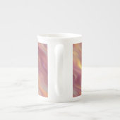 Exotic Plumeria Wavy Texture Porselein Kop (Achterkant)