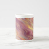 Exotic Plumeria Wavy Texture Porselein Kop (Voorkant)