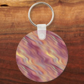 Exotic Plumeria Wavy Texture Sleutelhanger (Achterkant)