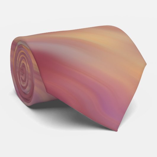 Exotic Plumeria Wavy Texture Stropdas (Opgerold)