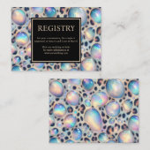Exotic Posh GIft Registry Details Enclosure Cards Informatiekaartje (Voorkant / Achterkant)