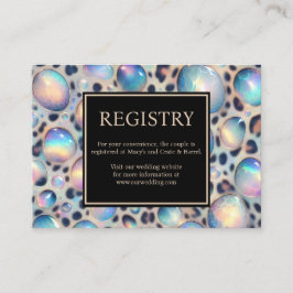 Exotic Posh GIft Registry Details Enclosure Cards Informatiekaartje