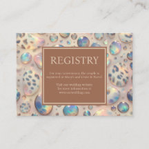 Exotic Posh GIft Registry Details Enclosure Cards