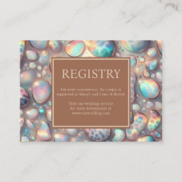 Exotic Posh GIft Registry Details Enclosure Cards Informatiekaartje