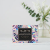 Exotic Posh GIft Registry Details Enclosure Cards Informatiekaartje (Staand voorkant)