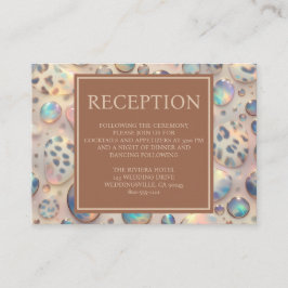 Exotic Posh Reception Details Enclosure Cards Informatiekaartje