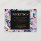 Exotic Posh Reception Details Enclosure Cards Informatiekaartje (Voorkant)