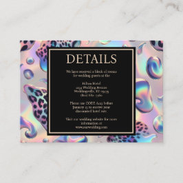 Exotic Posh Reception Details Enclosure Cards Informatiekaartje