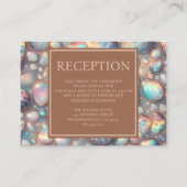Exotic Posh Reception Details Enclosure Cards Informatiekaartje (Voorkant)