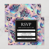 Exotic Posh RSVP Wedding Enclosure Cards Kaartje (Voorkant / Achterkant)
