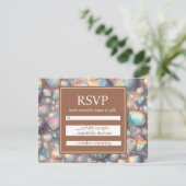Exotic Posh RSVP Wedding Enclosure Cards Kaartje (Staand voorkant)