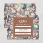 Exotic Posh RSVP Wedding Enclosure Cards Kaartje (Voorkant / Achterkant)