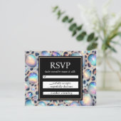 Exotic Posh RSVP Wedding Enclosure Cards Kaartje (Staand voorkant)