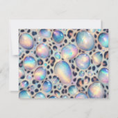 Exotic Posh RSVP Wedding Enclosure Cards Kaartje (Achterkant)