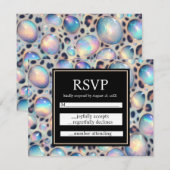 Exotic Posh RSVP Wedding Enclosure Cards Kaartje (Voorkant / Achterkant)