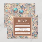 Exotic Posh RSVP Wedding Enclosure Cards Kaartje (Voorkant / Achterkant)