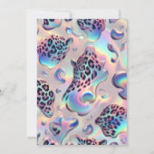 Exotic Posh Wedding Invitation Kaart (Achterkant)