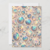 Exotic Posh Wedding Invitation Kaart (Achterkant)