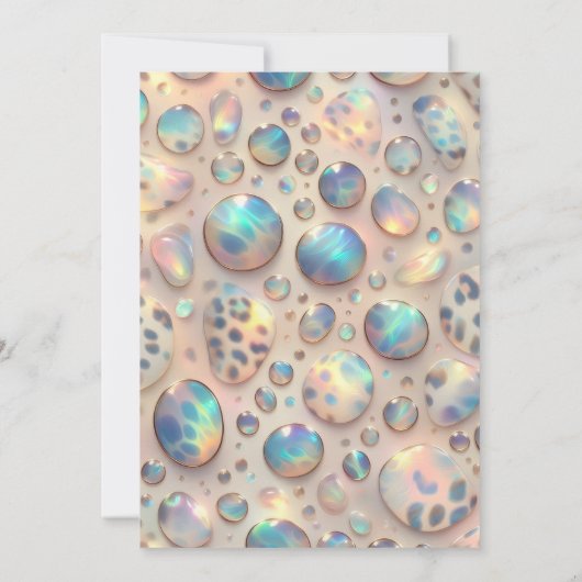 Exotic Posh Wedding Invitation Kaart (Achterkant)