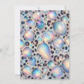 Exotic Posh Wedding Invitation Kaart (Achterkant)