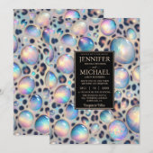 Exotic Posh Wedding Invitation Kaart (Voorkant / Achterkant)