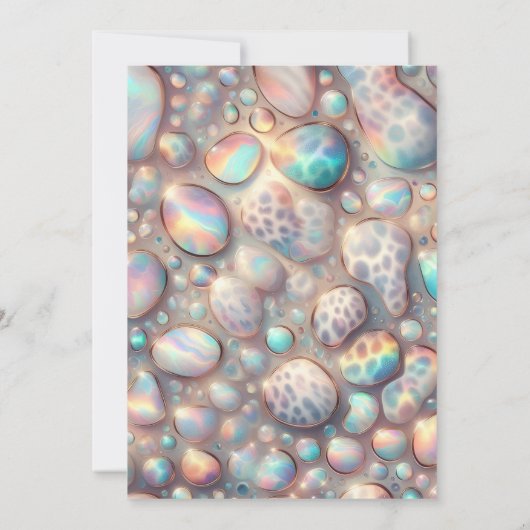 Exotic Posh Wedding Invitation Kaart (Achterkant)