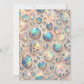 Exotic Posh Wedding Pre-Filled Thank You Cards Kaart (Achterkant)