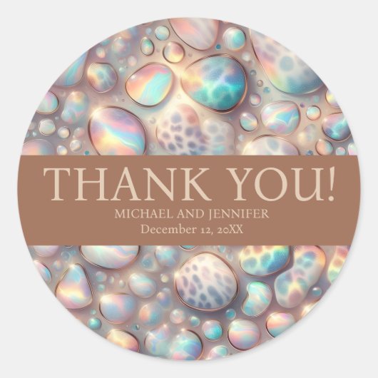 Exotic Posh Wedding Stickers (Voorkant)