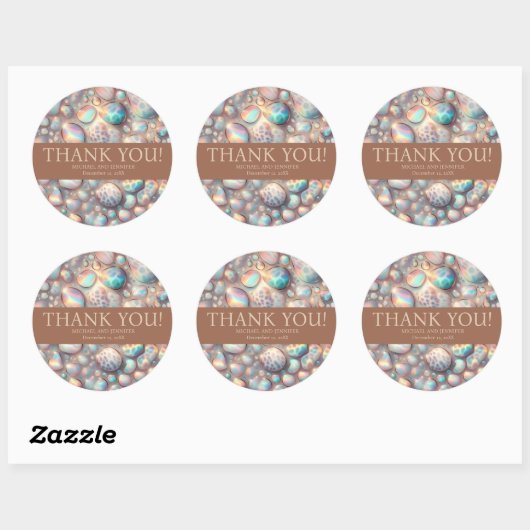 Exotic Posh Wedding Stickers (Vel)