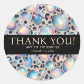 Exotic Posh Wedding Stickers (Voorkant)