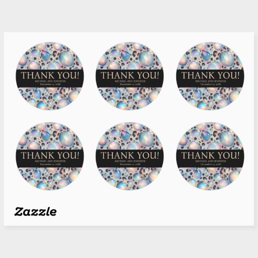 Exotic Posh Wedding Stickers (Vel)