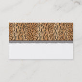 Exotic Print Animal Skin Hartelijk dank Visitekaartje (Achterkant)