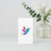 Exotic Rainbow Hummingbird Aanbevelingskaartje (Staand voorkant)