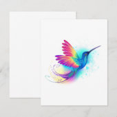 Exotic Rainbow Hummingbird Aankondiging (Voorkant / Achterkant)