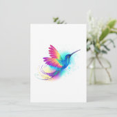 Exotic Rainbow Hummingbird Aankondiging (Staand voorkant)