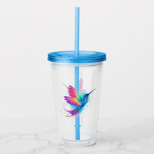 Exotic Rainbow Hummingbird Acryl Drinkbeker (Voorkant)