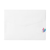 Exotic Rainbow Hummingbird Adreslabel Wikkel (Achterkant)