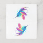 Exotic Rainbow Hummingbird Afsprakenkaart (Buitenkant ongevouwen)