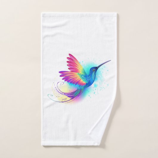 Exotic Rainbow Hummingbird Bad Handdoek (Handdoek)