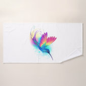 Exotic Rainbow Hummingbird Badhanddoek (Badhanddoek)