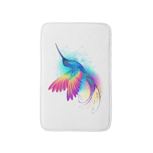 Exotic Rainbow Hummingbird Badmat (Voorkant Verticaal)