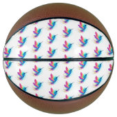 Exotic Rainbow Hummingbird Basketbal (Voorkant)