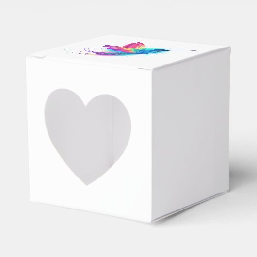 Exotic Rainbow Hummingbird Bedankdoosjes (Voorkant Zijde)