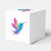 Exotic Rainbow Hummingbird Bedankdoosjes (Achterkant)