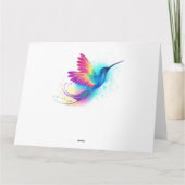Exotic Rainbow Hummingbird Bedankkaart (Achterkant)